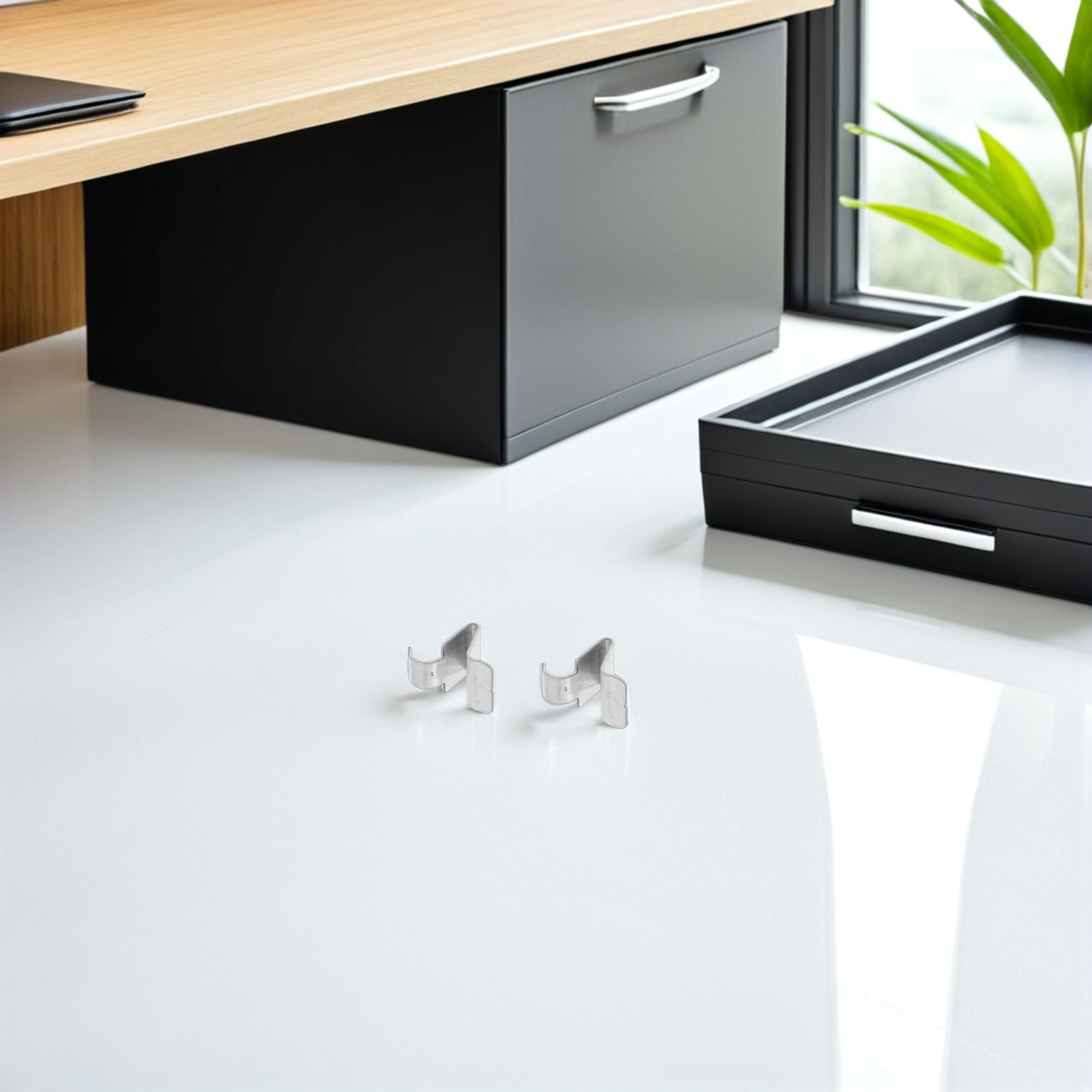 Office Storage Cabinet - 20 Pezzi Clip per Ripiani Armadio,