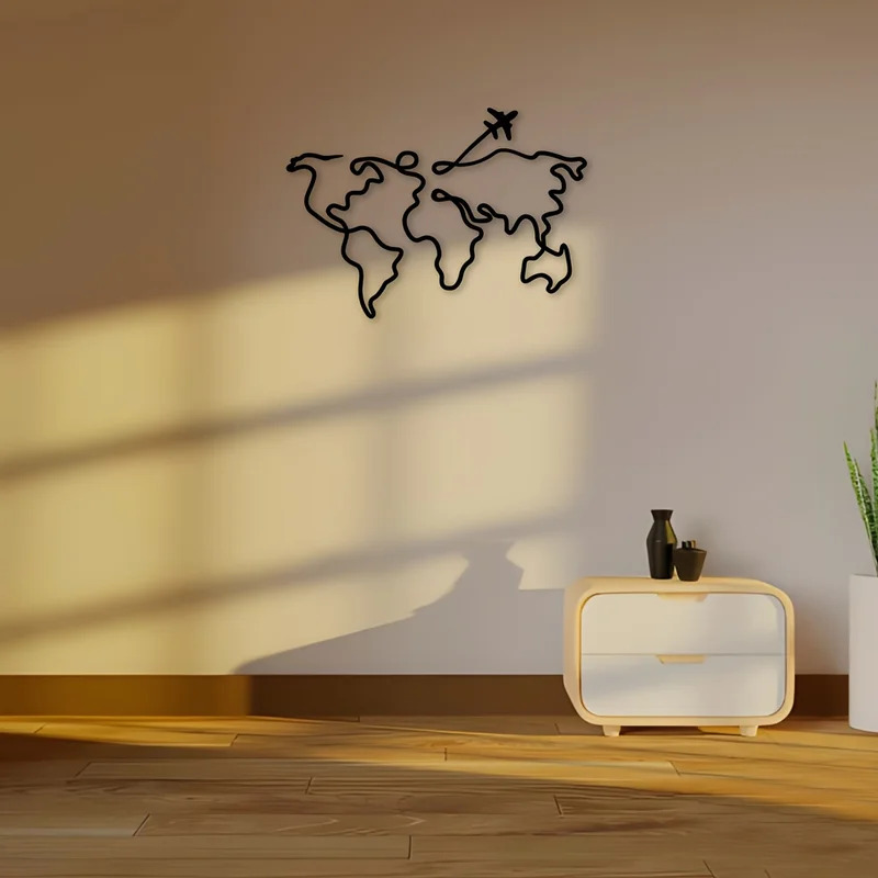 Office Furniture World - Scultura da parete in metallo stile