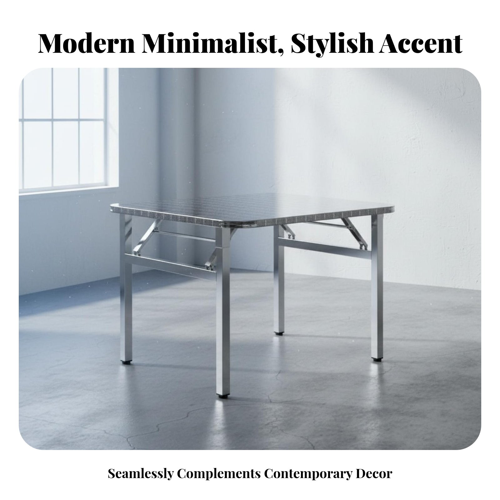 Office Furniture Design - Tavolo Pieghevole Rettangolare, Design Richiudibile, Arredamento