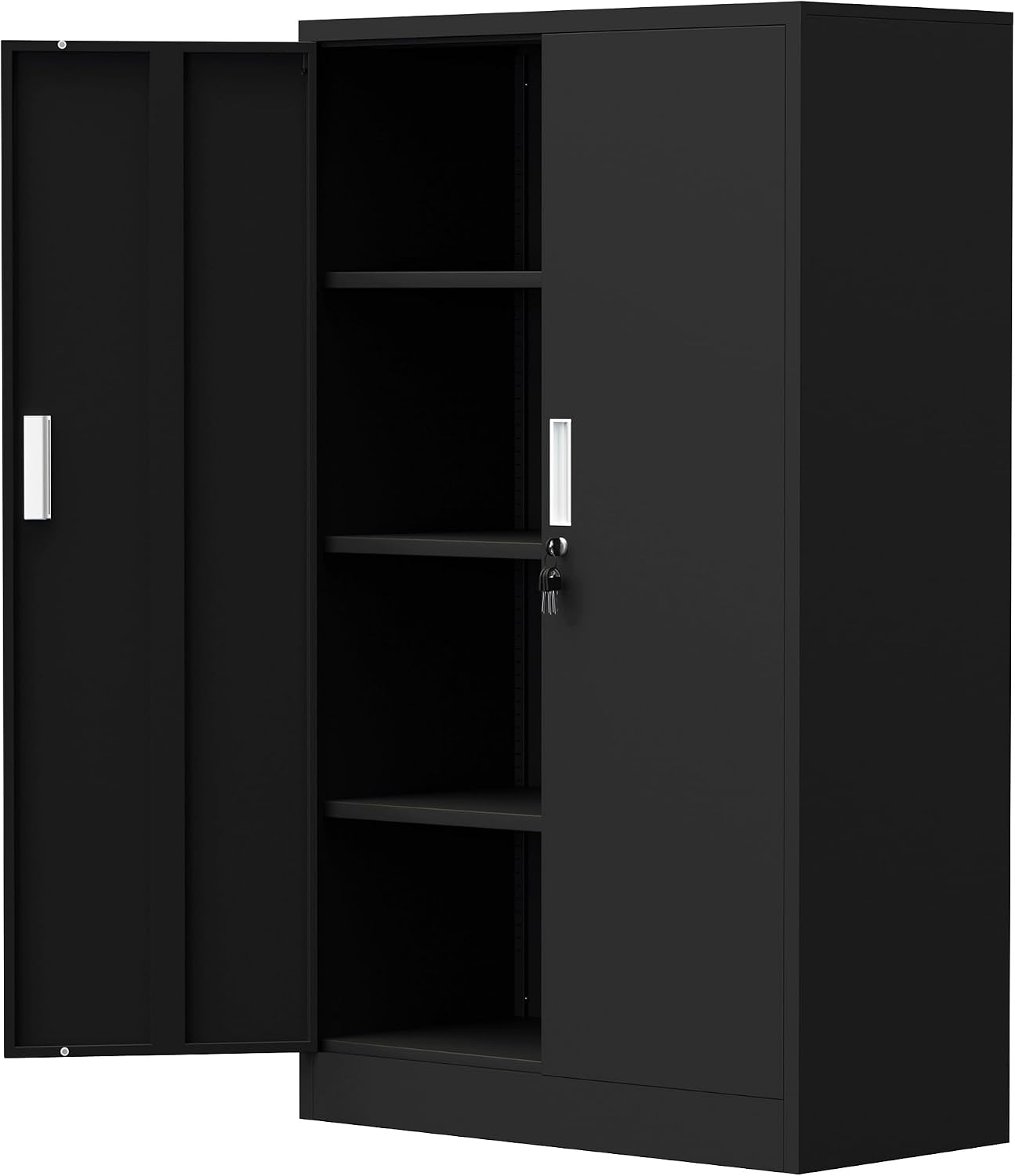 Office Storage Cabinet - Armadio Metallico con Serratura Alto 53,5