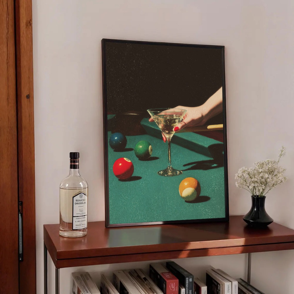 1 poster vintage da biliardo,  - Office Furniture Design recensione e prezzo