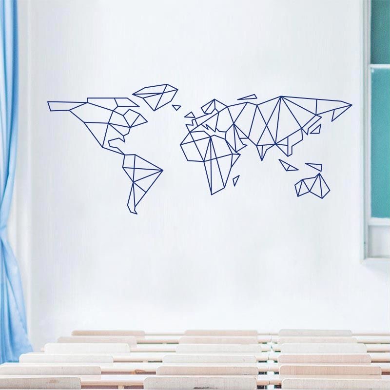 Mappa del mondo geometrica Ade - Office Furniture World recensione e prezzo