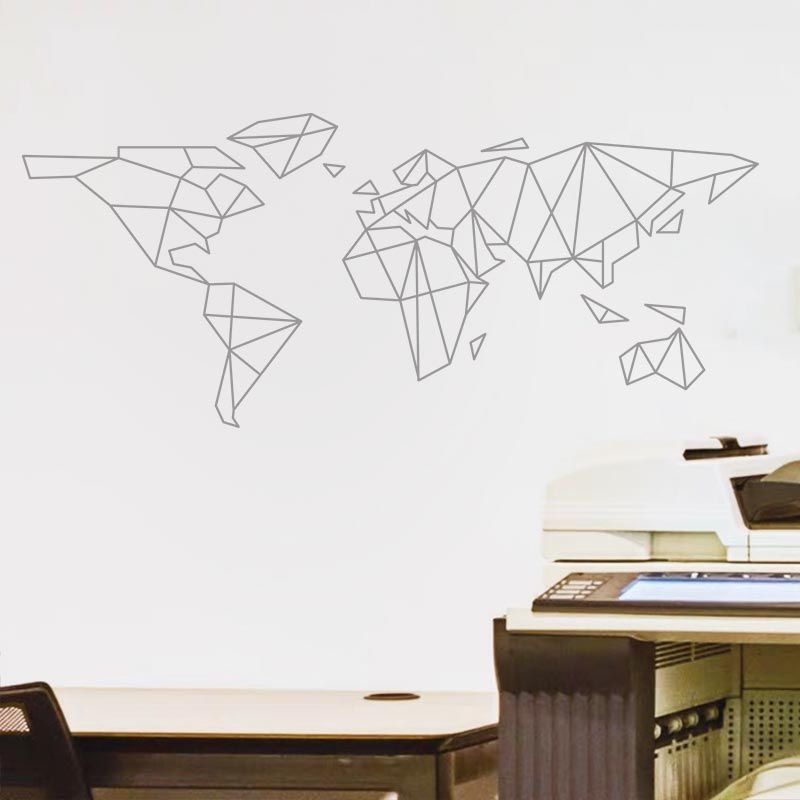 Mappa del mondo geometrica Ade - Office Furniture World recensione e prezzo