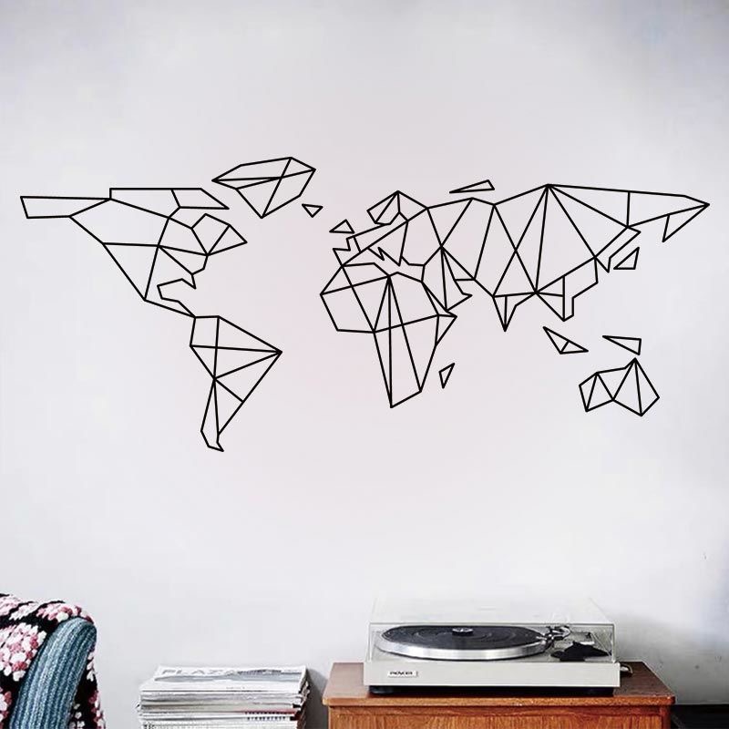 Mappa del mondo geometrica Ade - Office Furniture World recensione e prezzo
