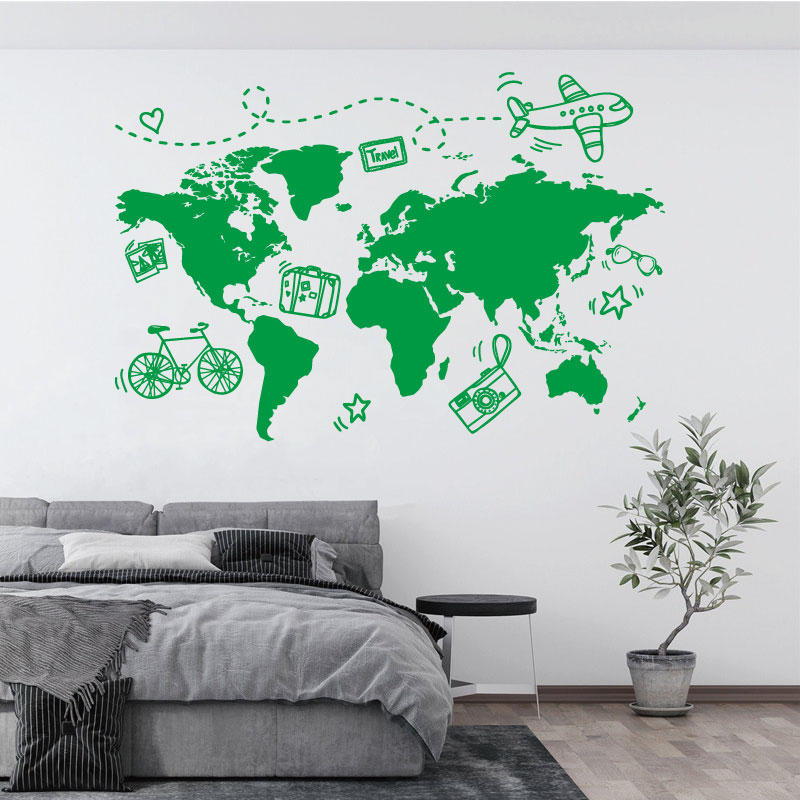 Go Travel World Map Wall Stick - Office Furniture World recensione e prezzo