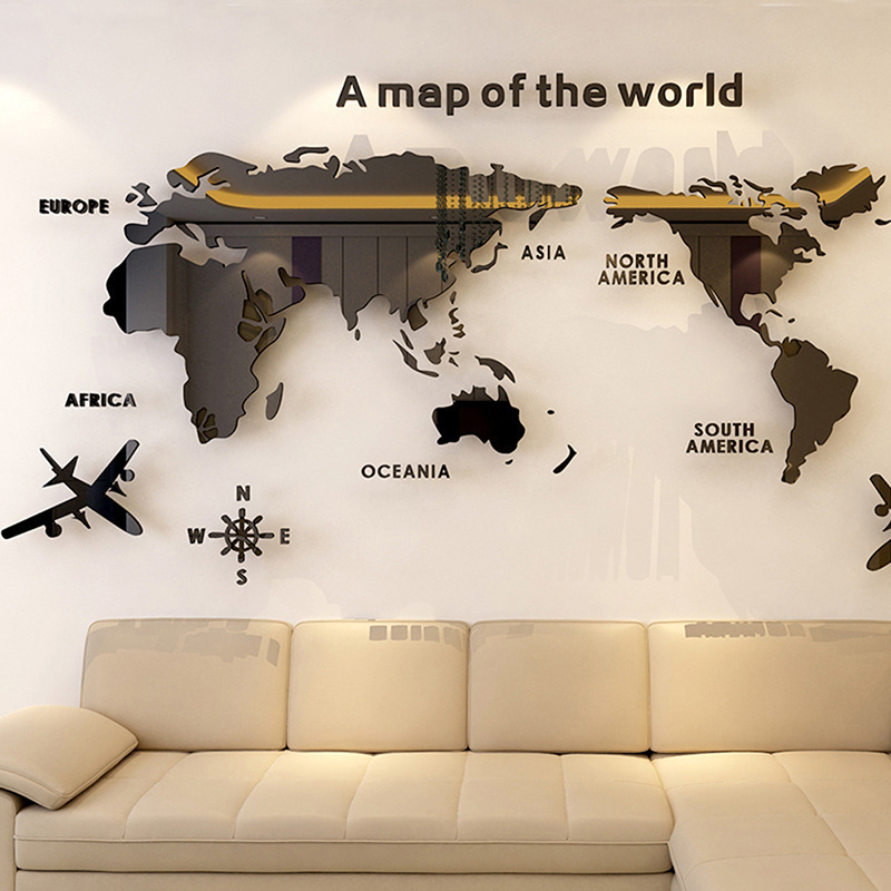 Adesivi murali mappa del mondo - Office Furniture World recensione e prezzo