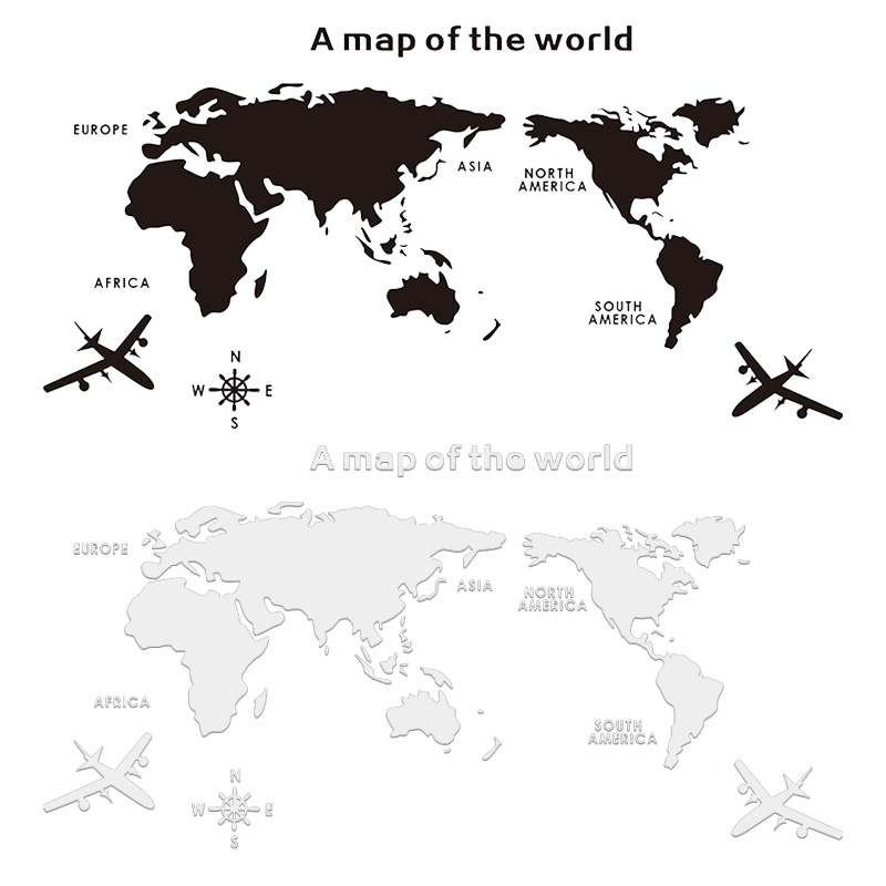 Adesivi murali mappa del mondo - Office Furniture World recensione e prezzo