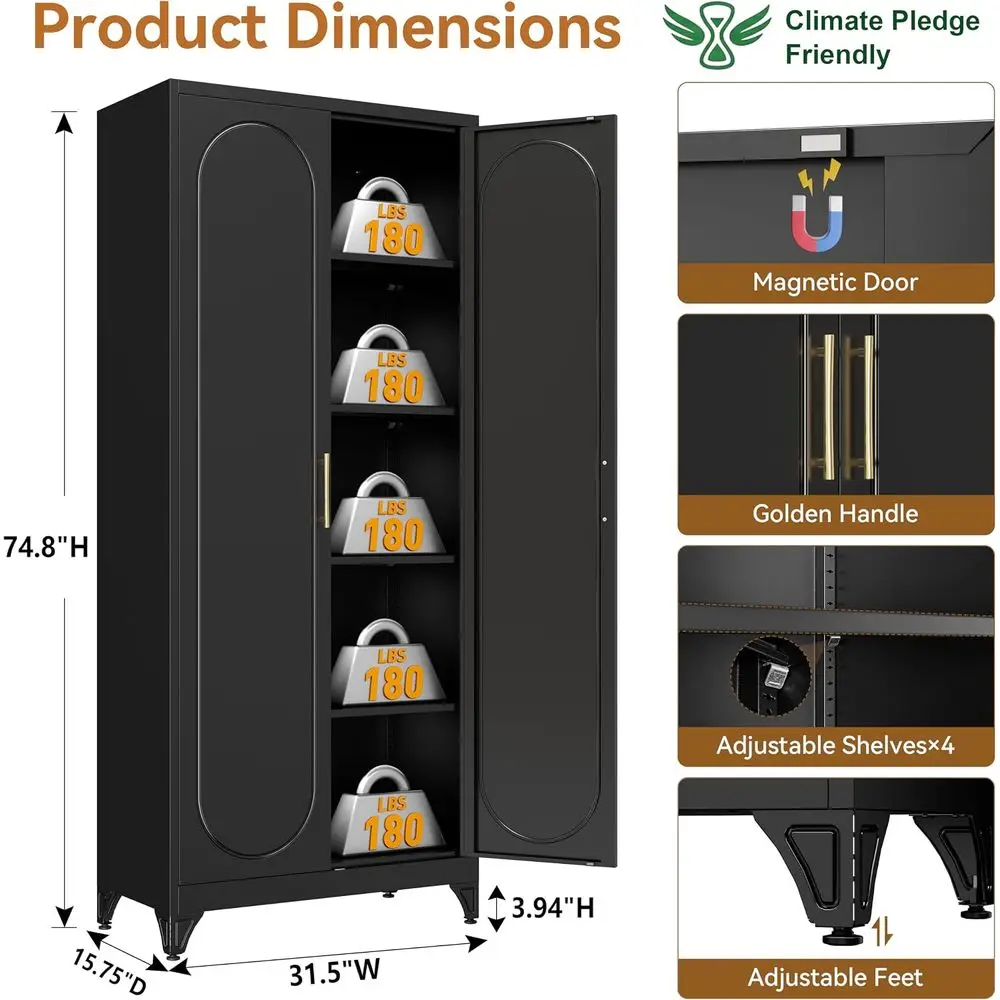 Armadio da Cucina Alto in Meta - Office Storage Cabinet recensione e prezzo