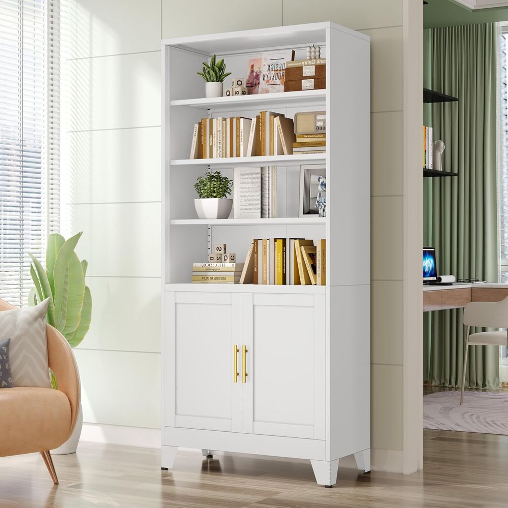 Libreria Alta in Metallo Bianc - Office Storage Cabinet recensione e prezzo