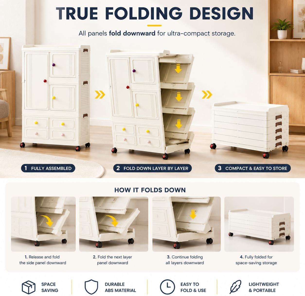Armadio Pieghevole con Ruote B - Office Storage Cabinet recensione e prezzo