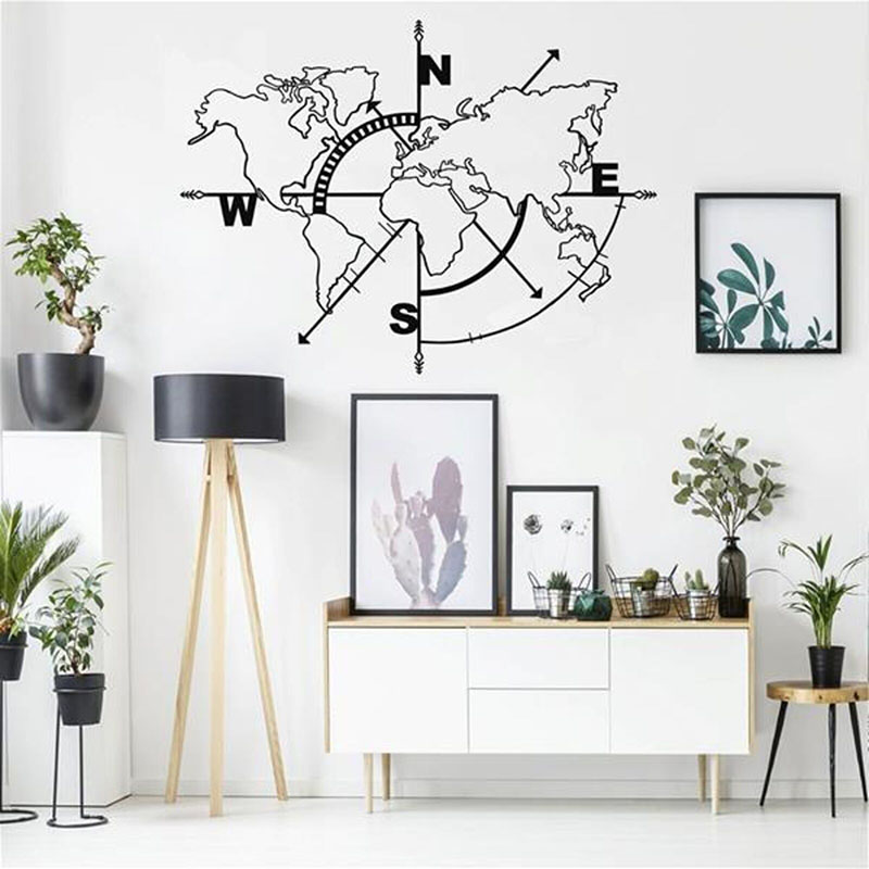 Grande mappa del mondo bussola - Office Furniture World recensione e prezzo