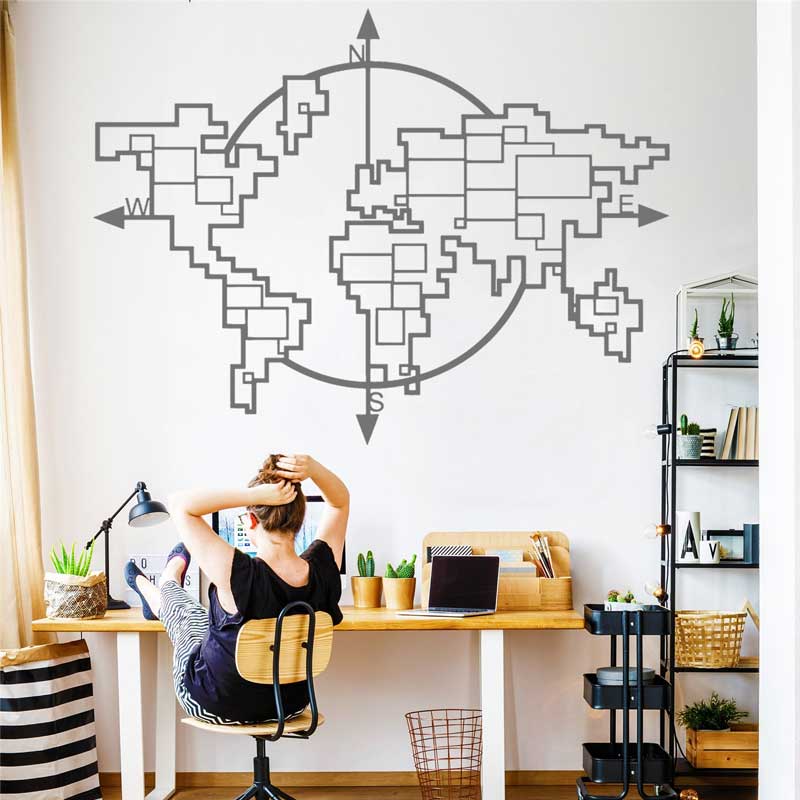 Mappa del mondo geometrica Bus - Office Furniture World recensione e prezzo