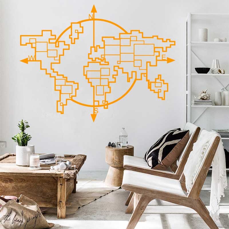 Mappa del mondo geometrica Bus - Office Furniture World recensione e prezzo