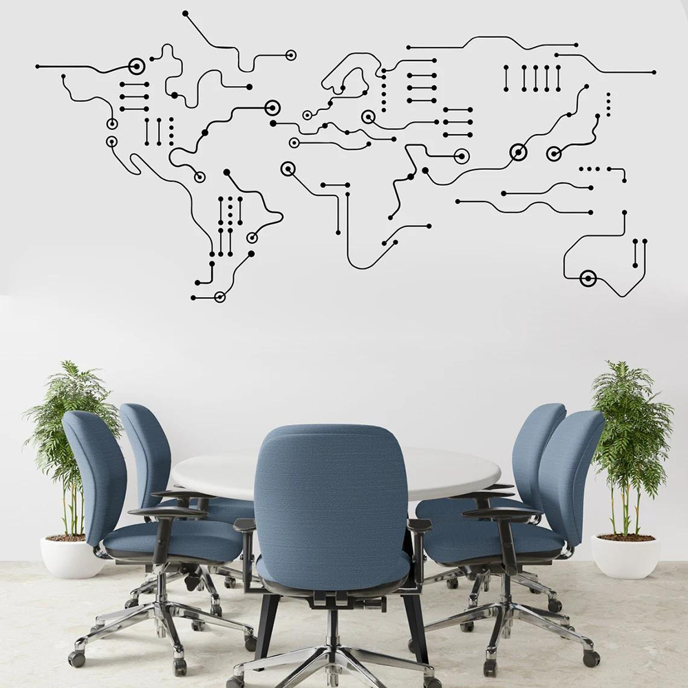 Circuito mappa del mondo uffic - Office Furniture World recensione e prezzo