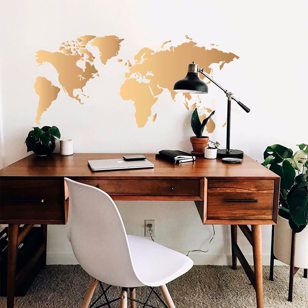 2021 New World Map wall sticke - Office Furniture World recensione e prezzo