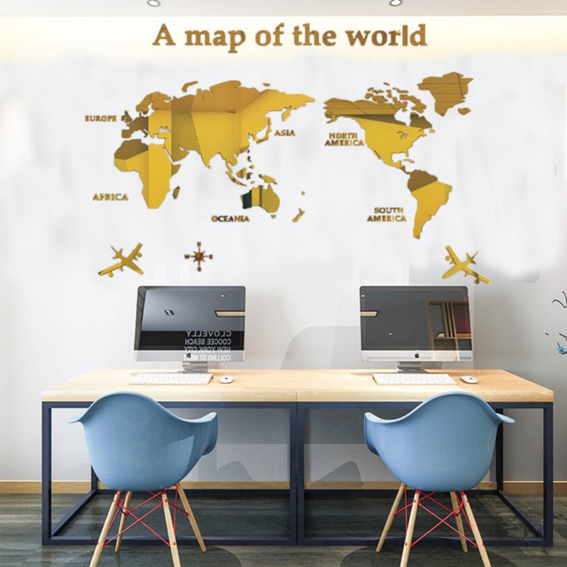 Mappa del mondo nordica Adesiv - Office Furniture World recensione e prezzo