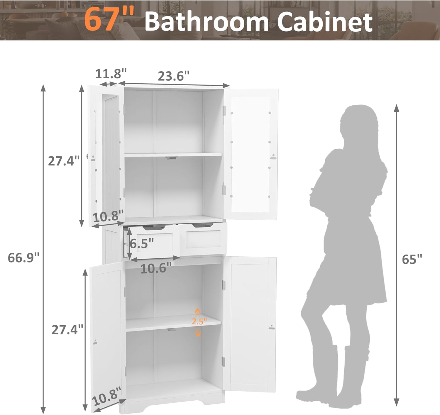 Mobiletto Alto da Bagno Autopo - Office Storage Cabinet recensione e prezzo